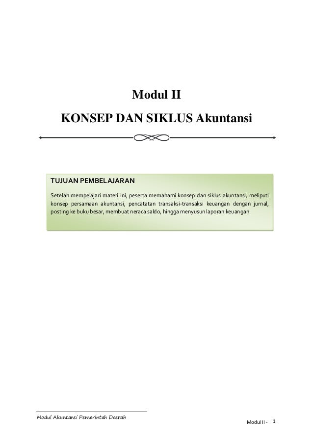 Modul Akuntansi Akrual Untuk Pemerintah Daerah