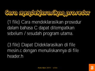 Modul algoritma pemrograman 1 (prosedure) | PDF