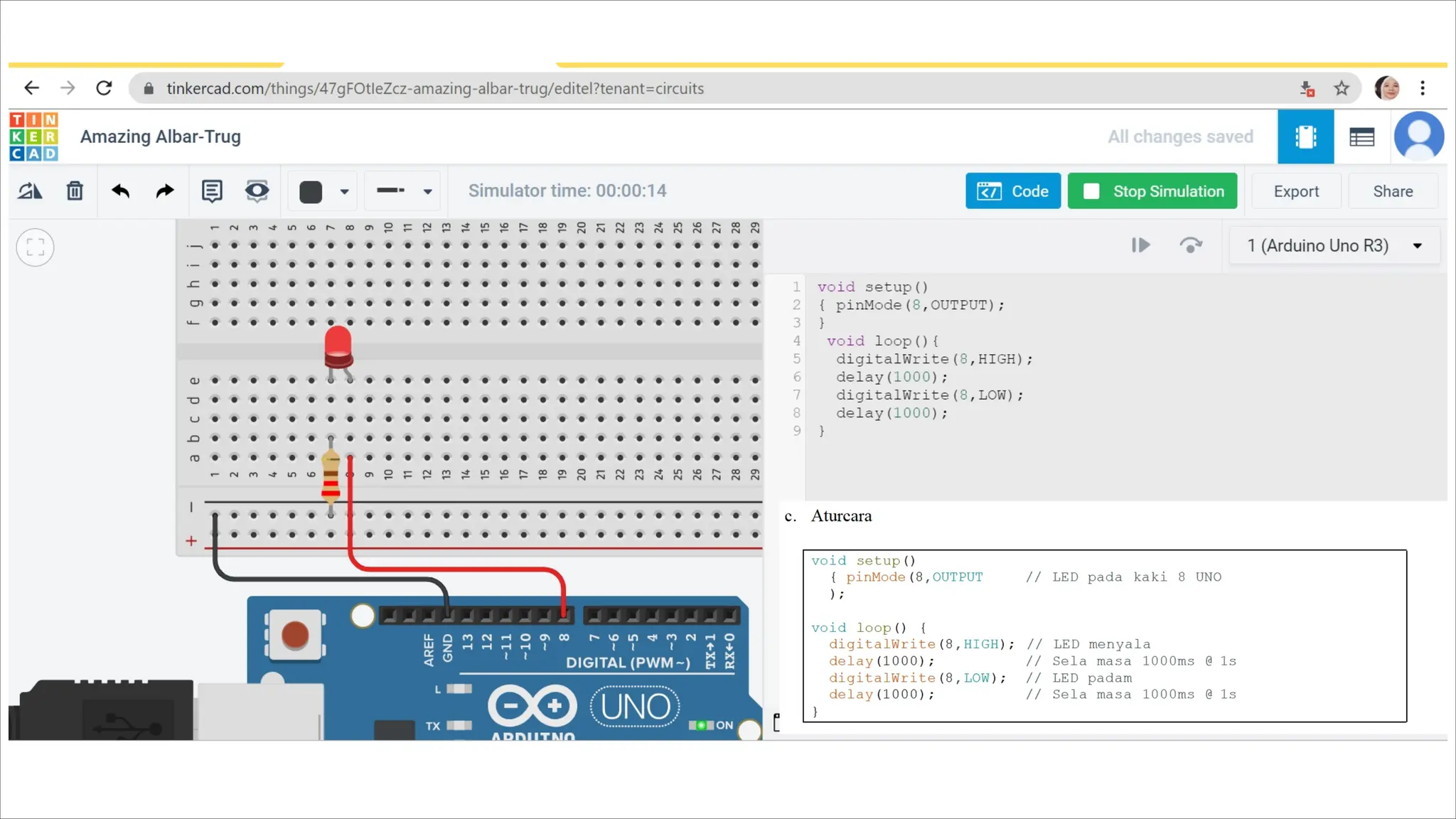 Simulasi Modul Amali Arduino Tingkatan 2 RBT | PPT