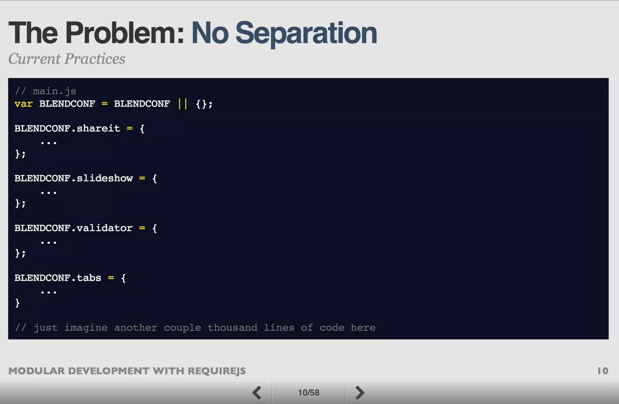 Modular Development with RequireJS