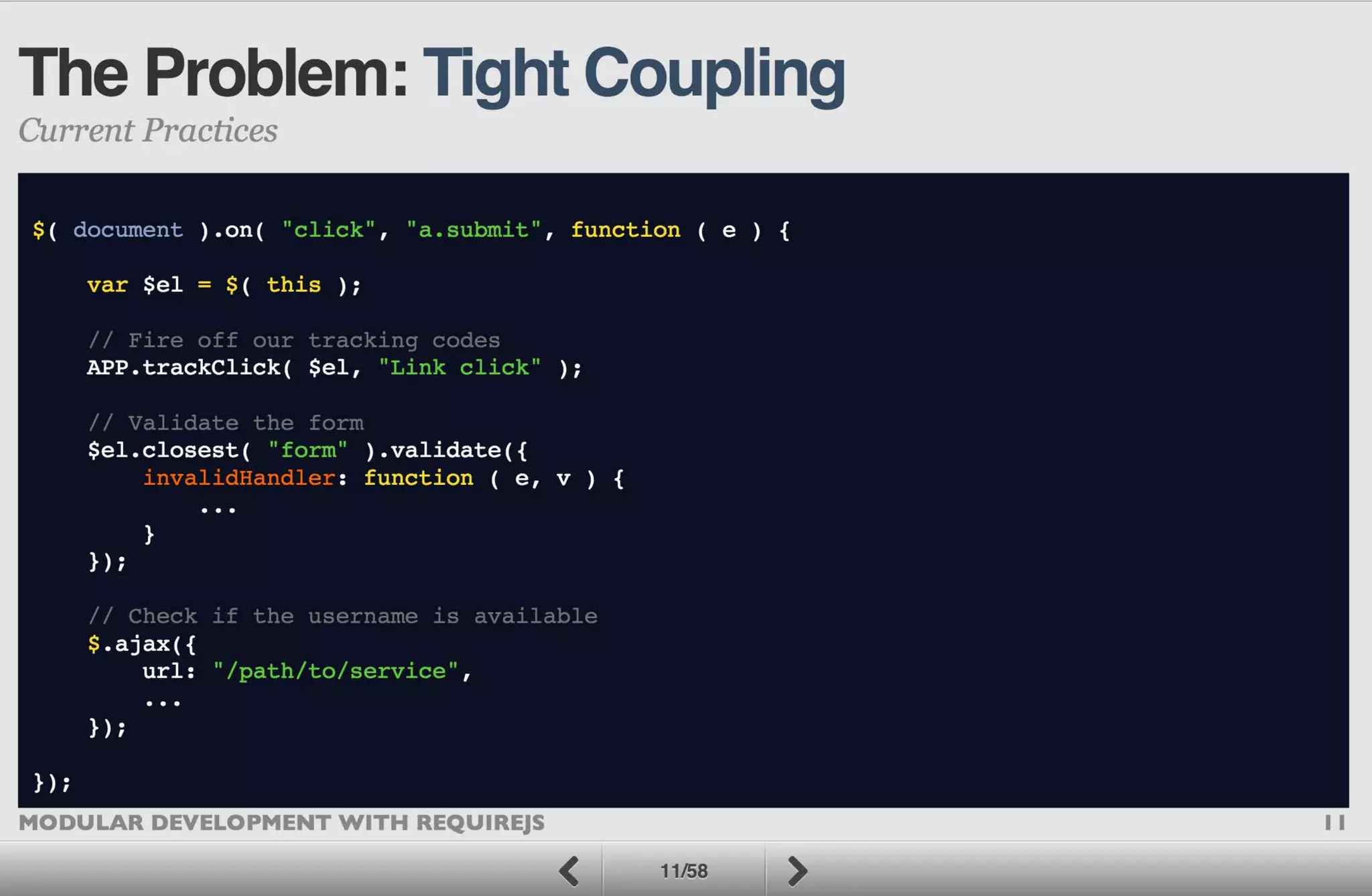 Modular Development with RequireJS