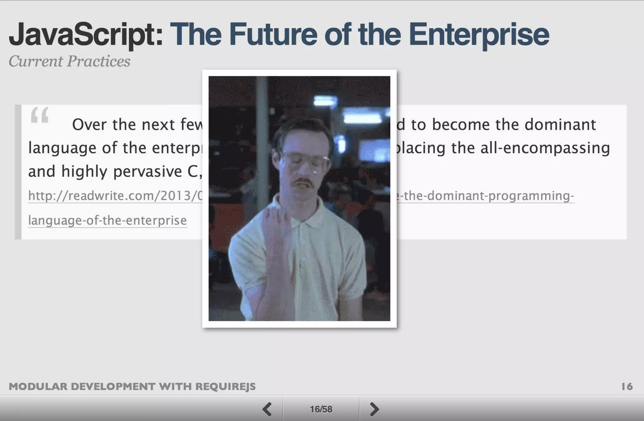 Modular Development with RequireJS