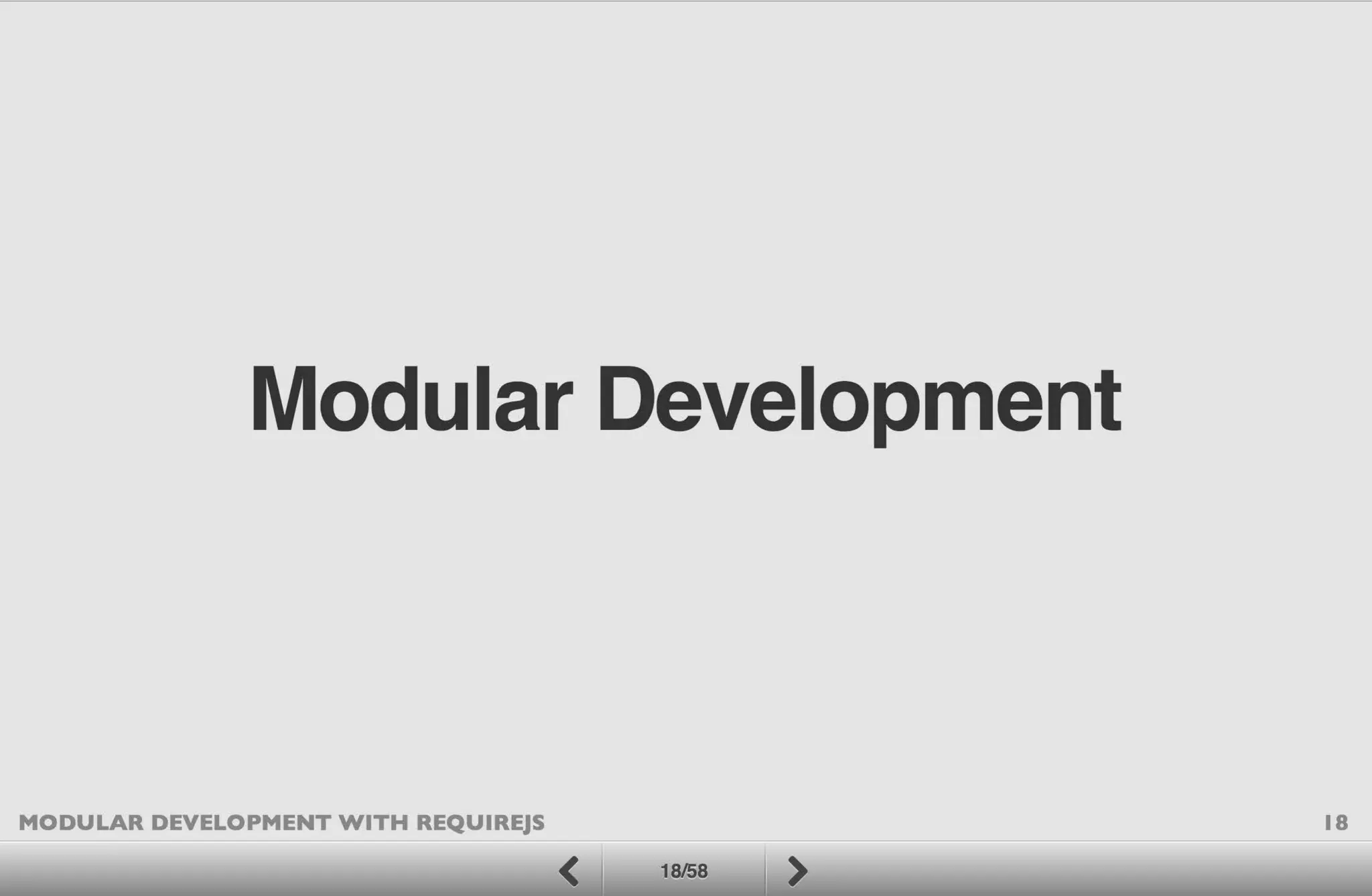 Modular Development with RequireJS