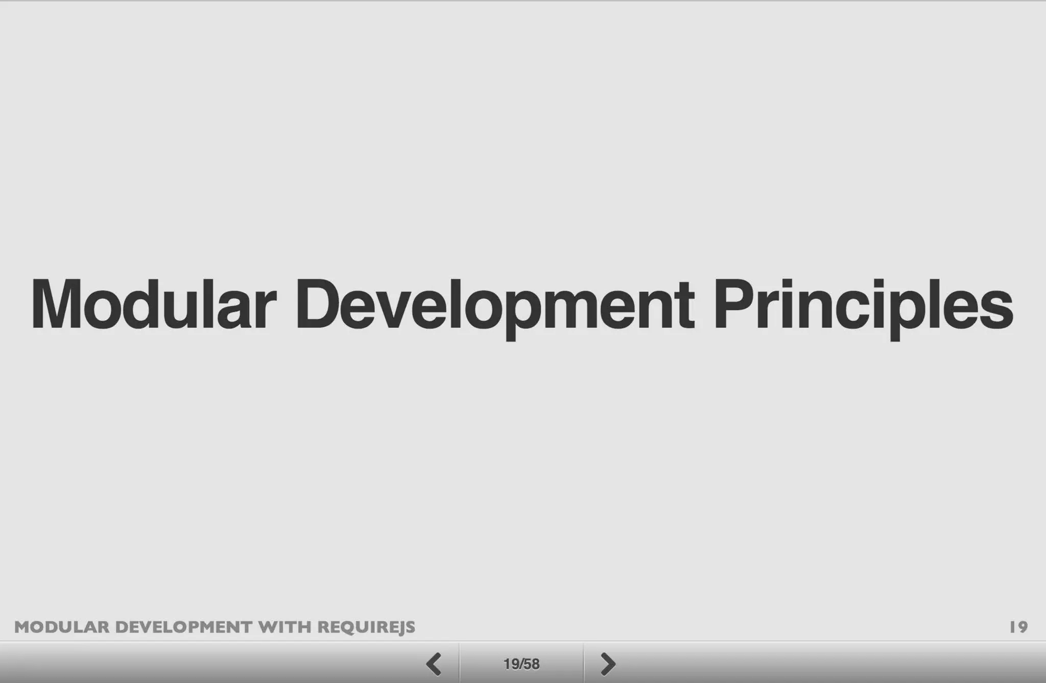 Modular Development with RequireJS