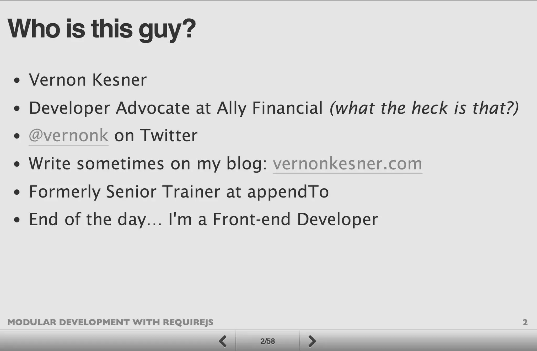 Modular Development with RequireJS