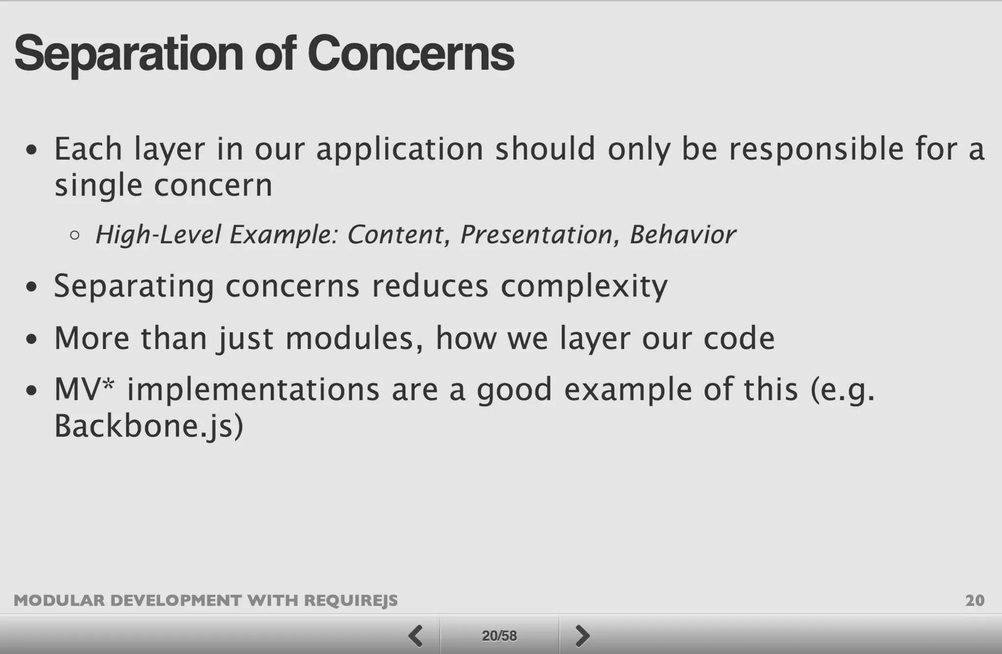 Modular Development with RequireJS