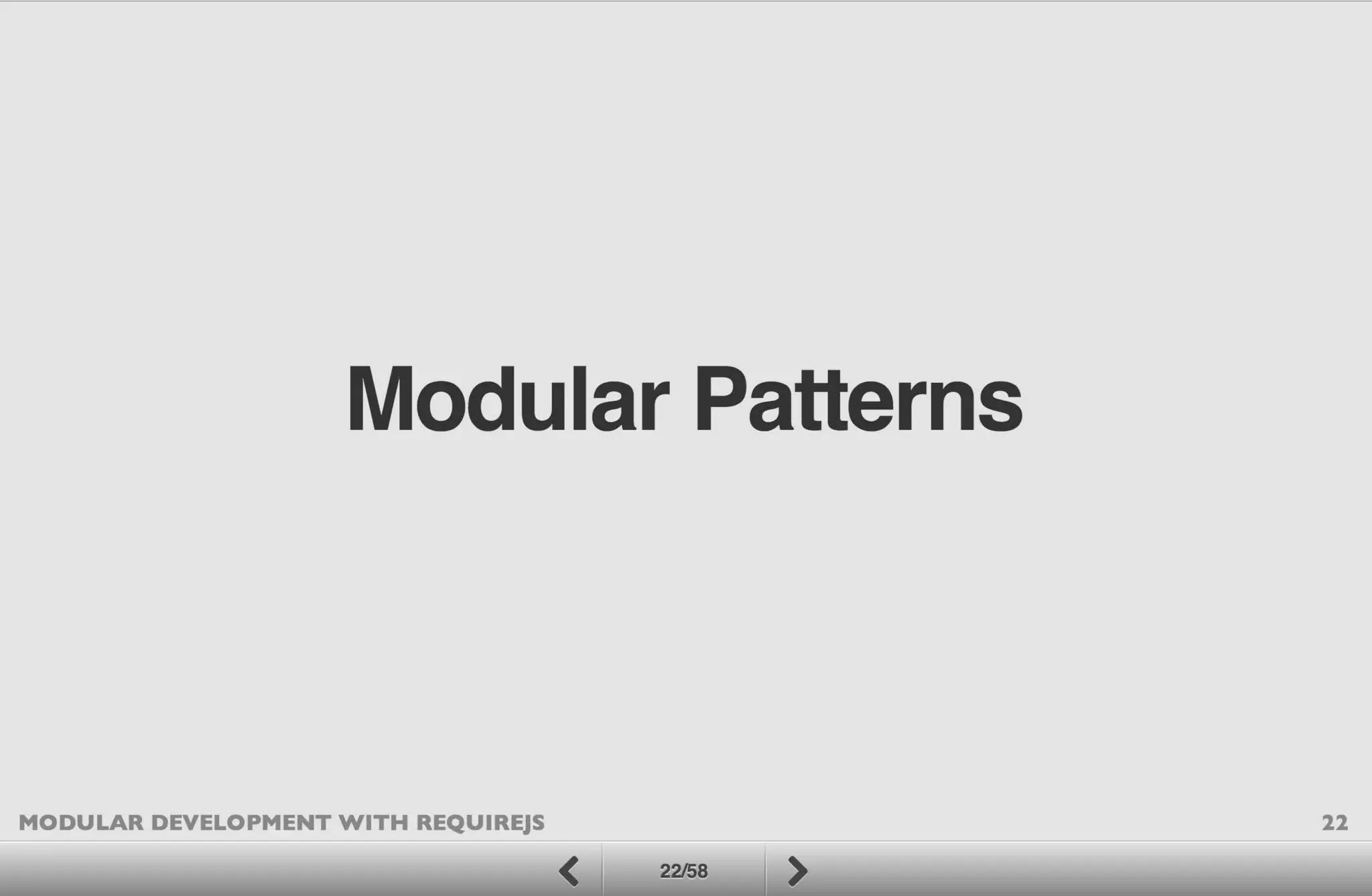 Modular Development with RequireJS