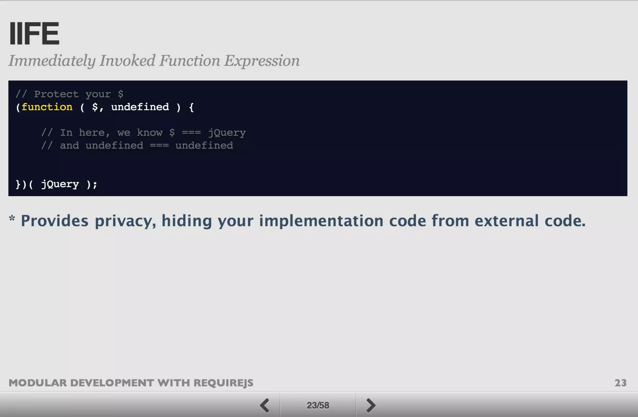Modular Development with RequireJS