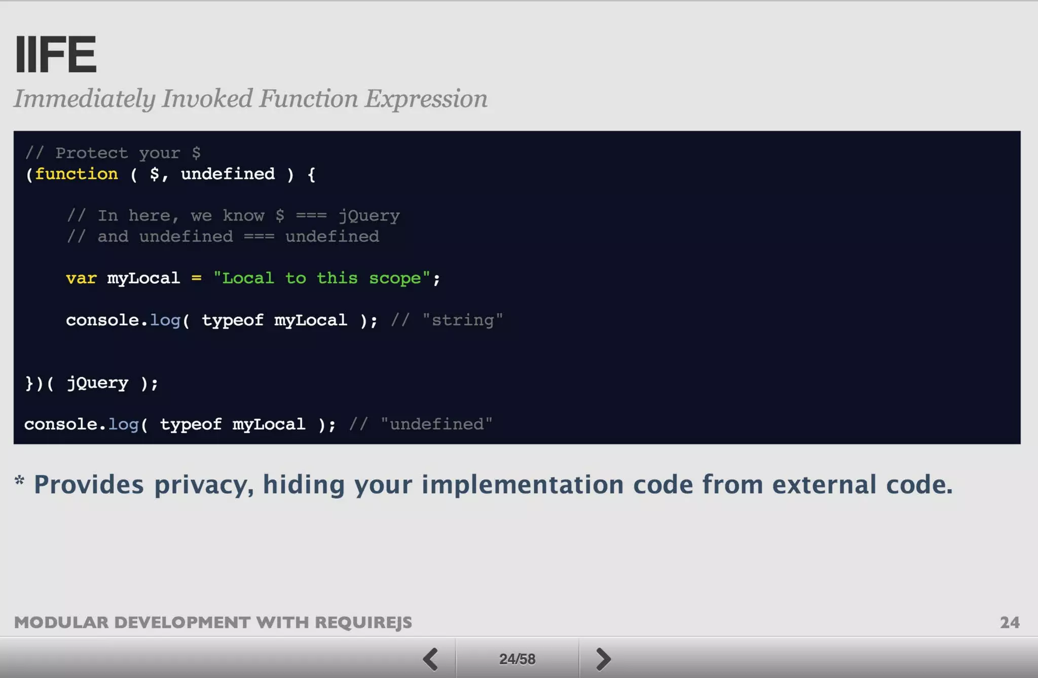 Modular Development with RequireJS