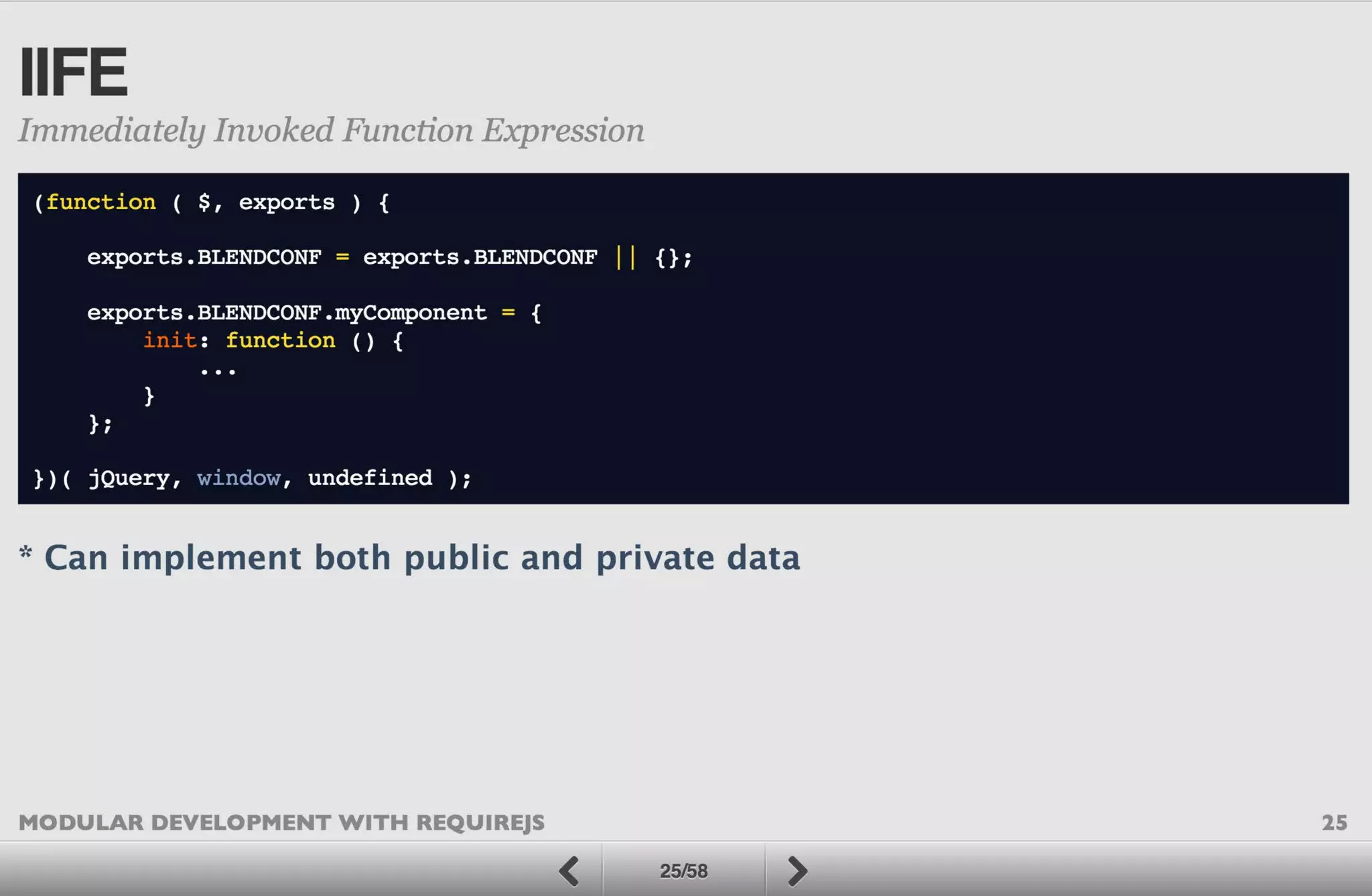 Modular Development with RequireJS