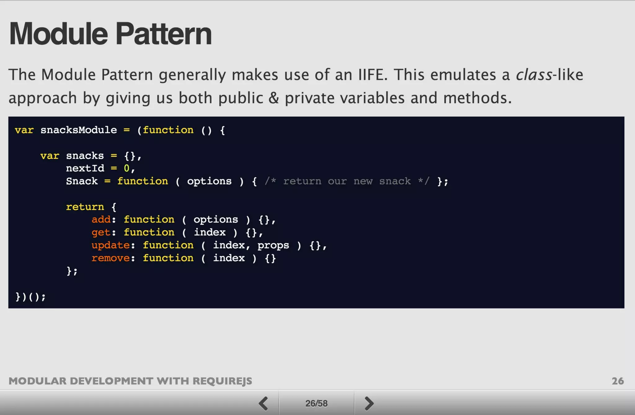 Modular Development with RequireJS