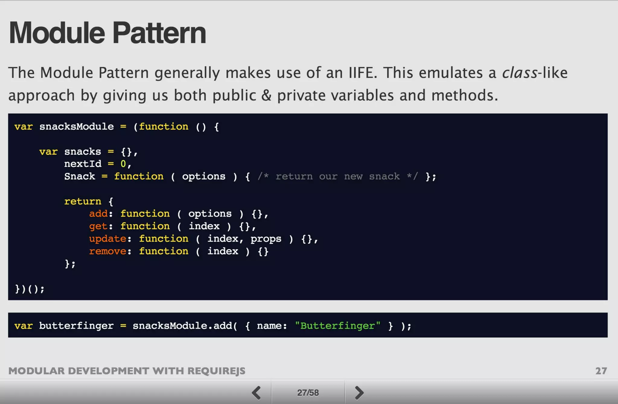 Modular Development with RequireJS