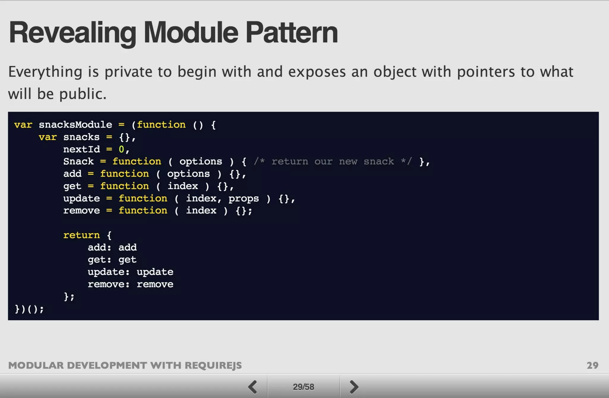 Modular Development with RequireJS