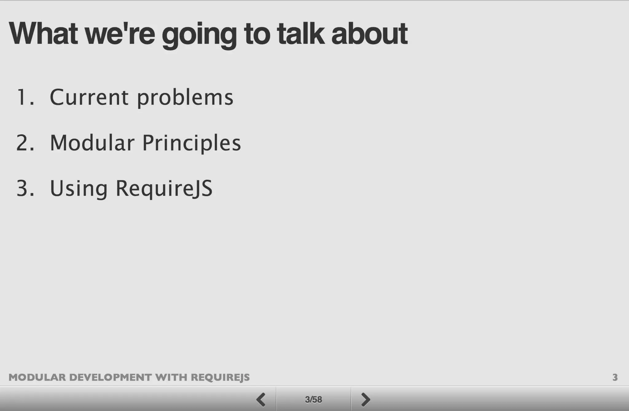 Modular Development with RequireJS