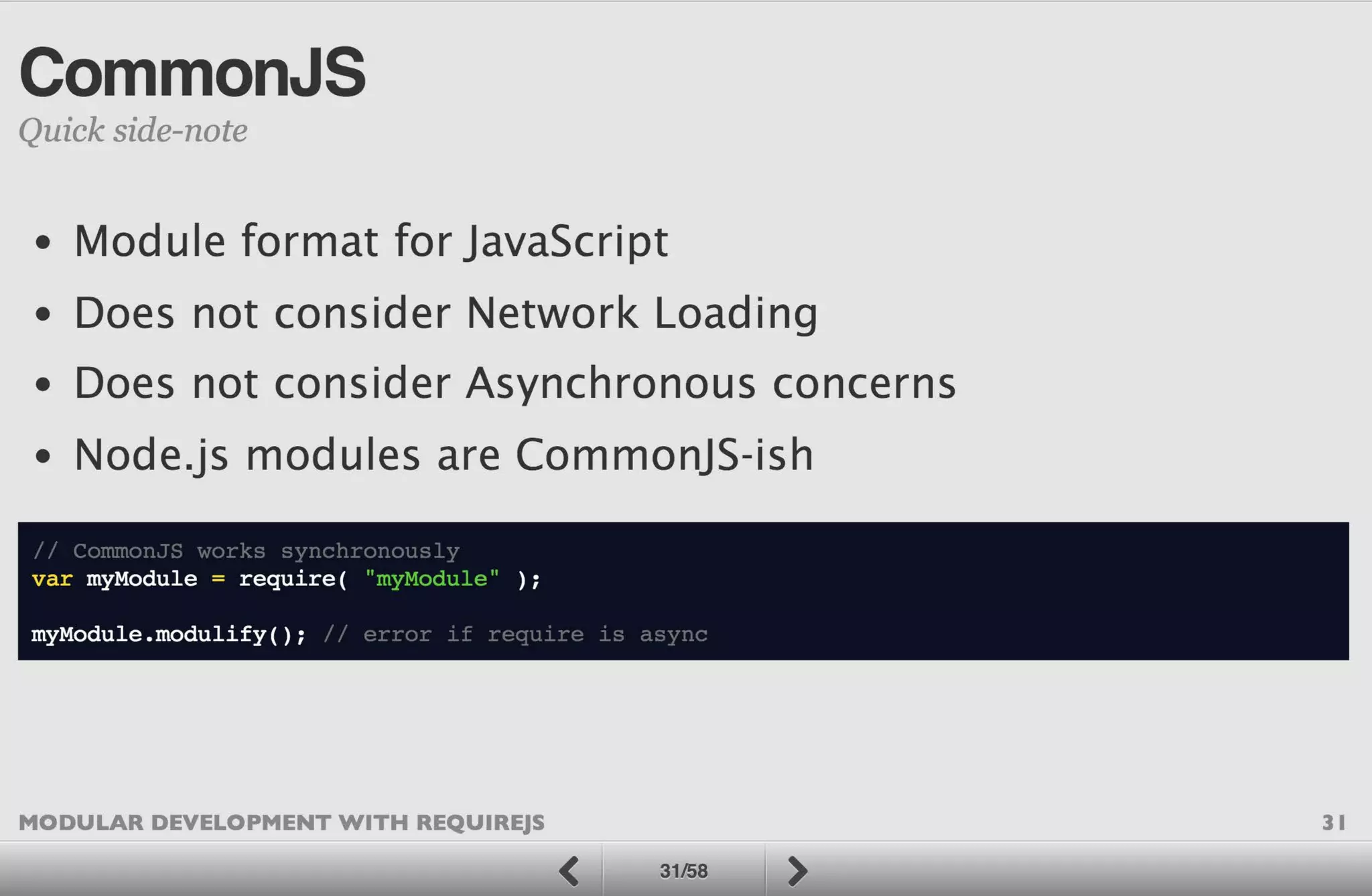 Modular Development with RequireJS