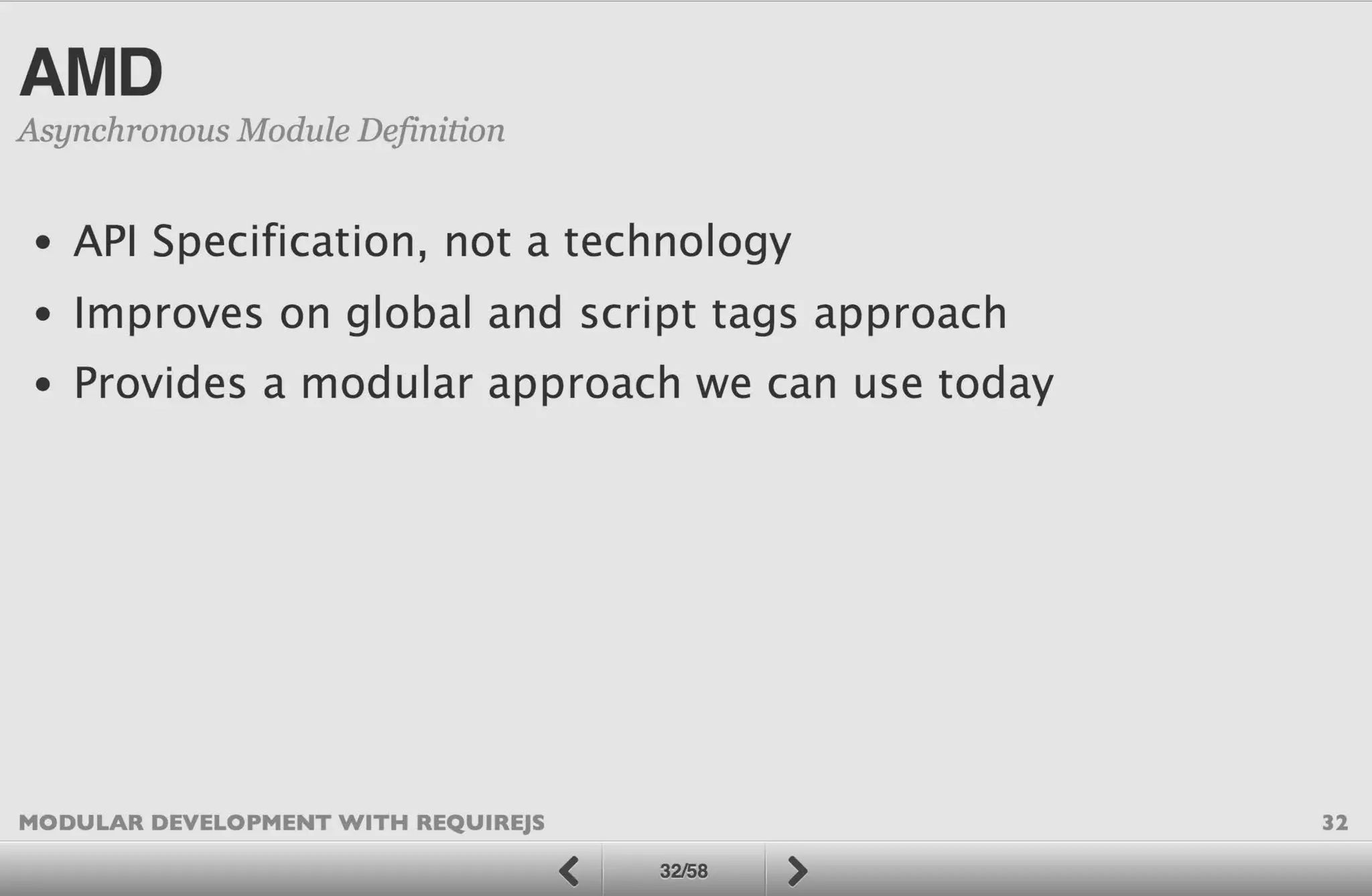 Modular Development with RequireJS