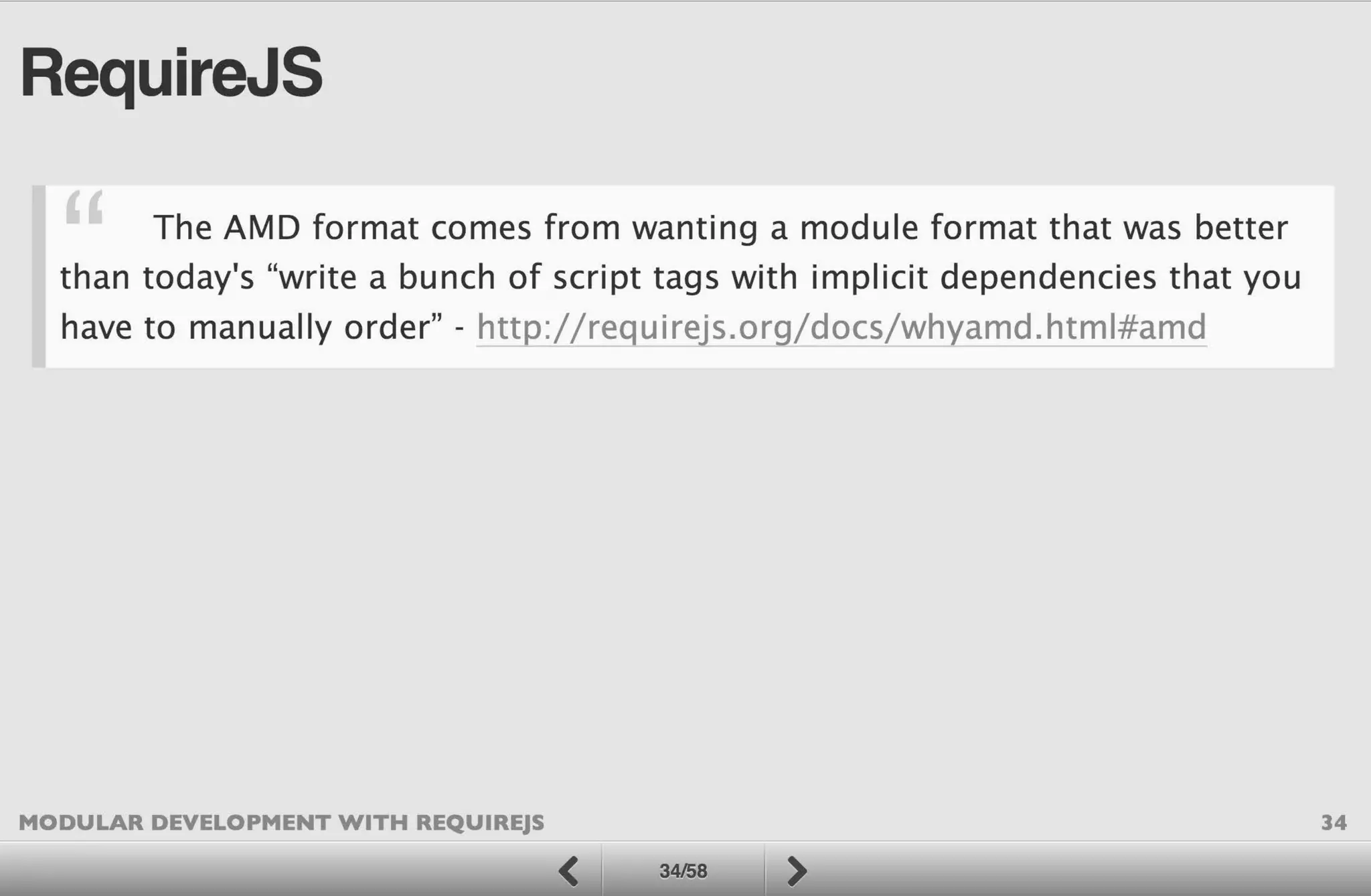 Modular Development with RequireJS