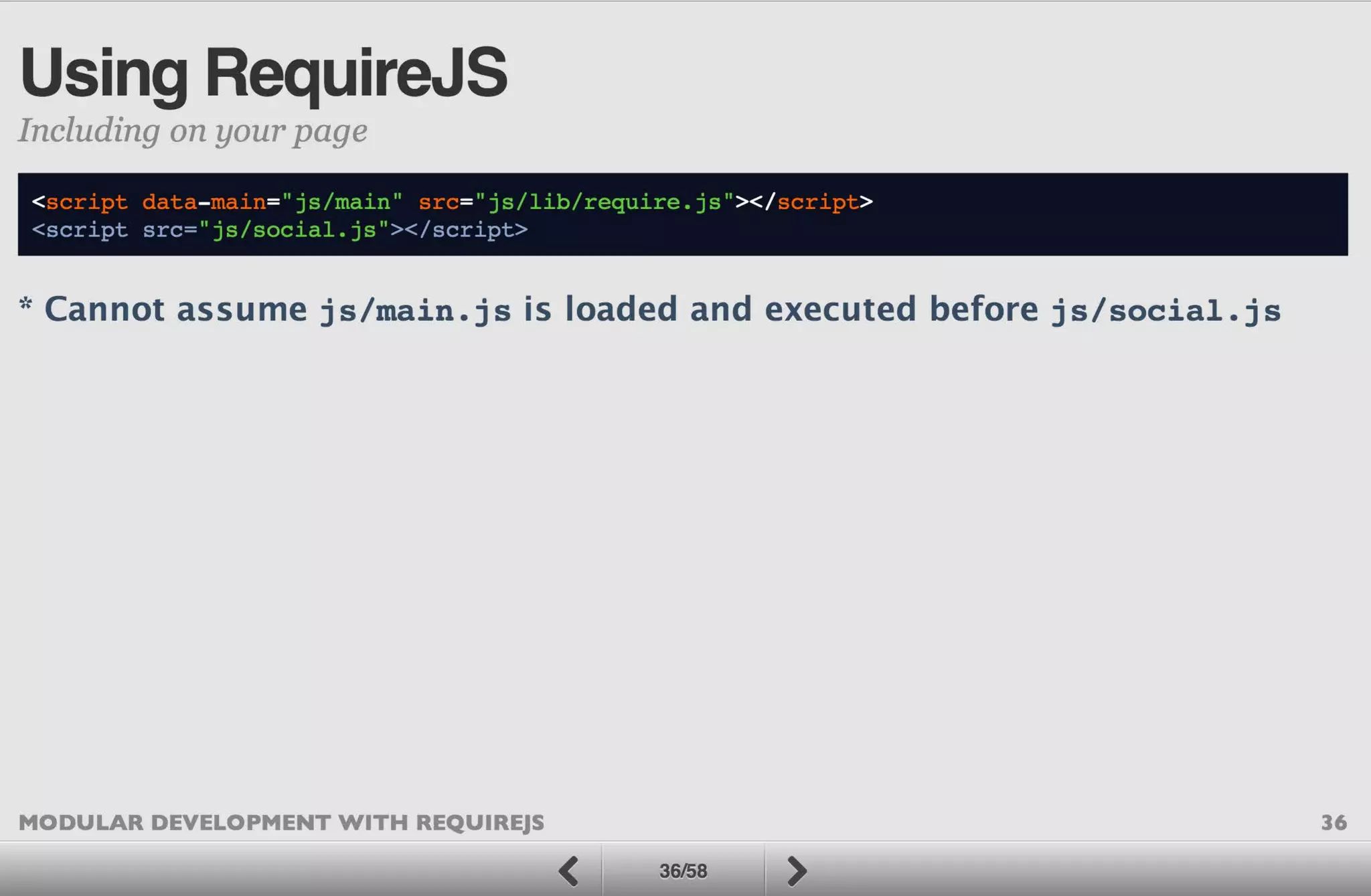 Modular Development with RequireJS