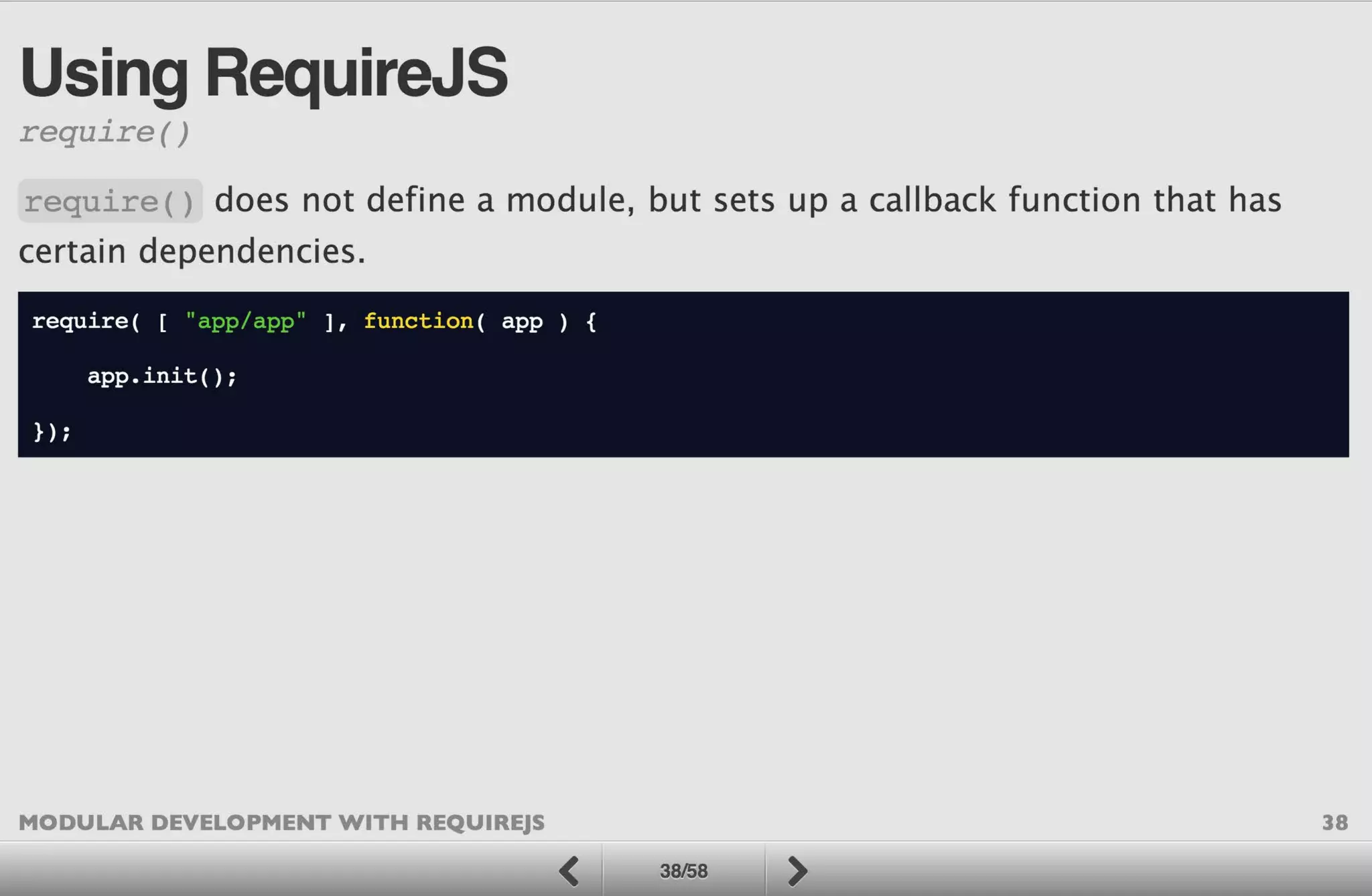 Modular Development with RequireJS