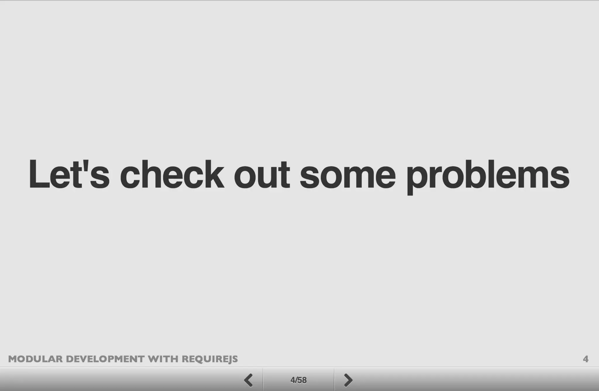 Modular Development with RequireJS
