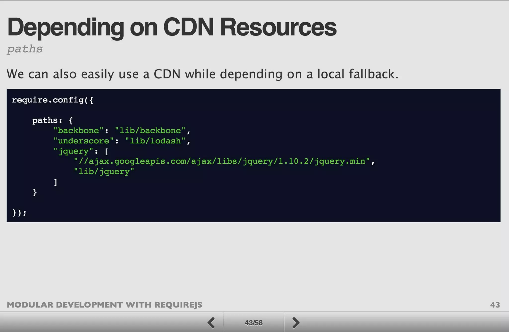 Modular Development with RequireJS