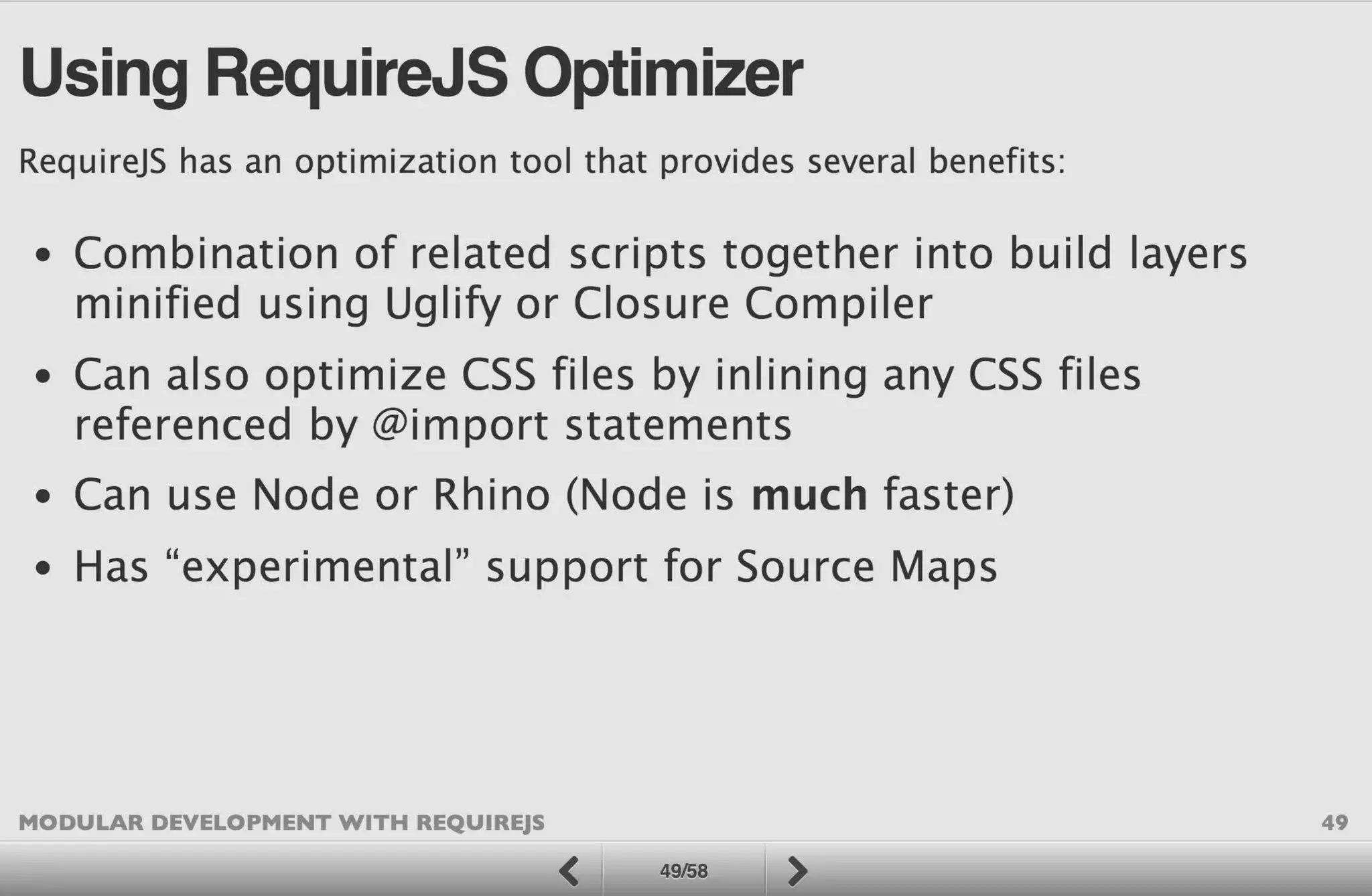 Modular Development with RequireJS
