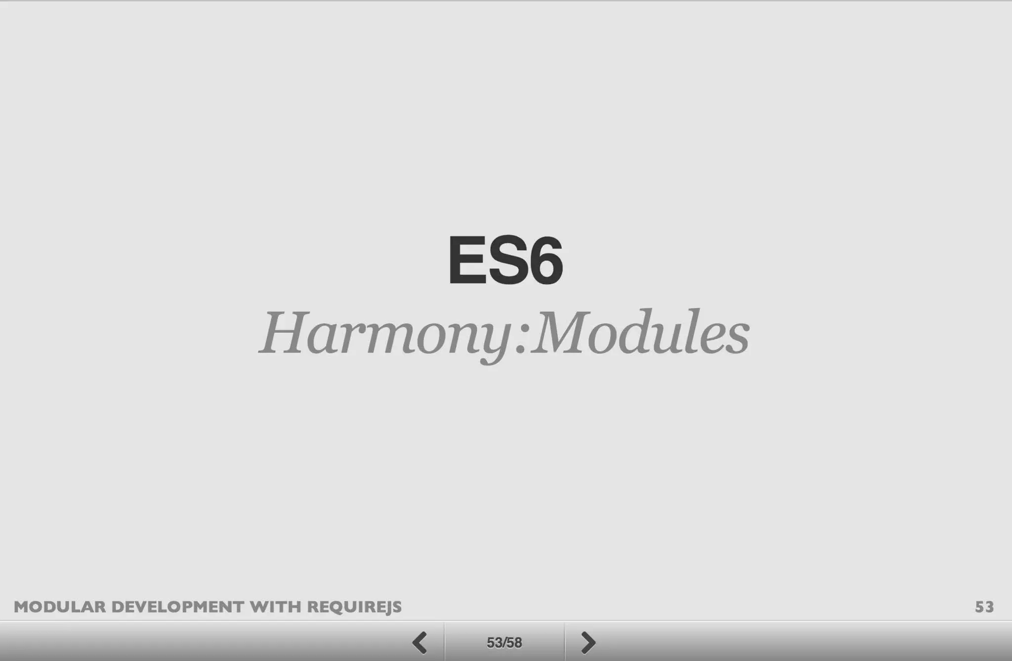 Modular Development with RequireJS