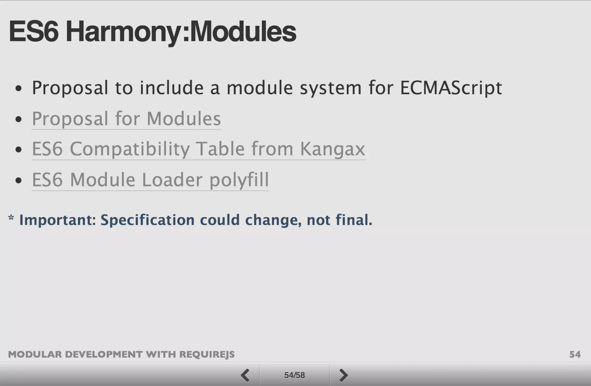 Modular Development with RequireJS