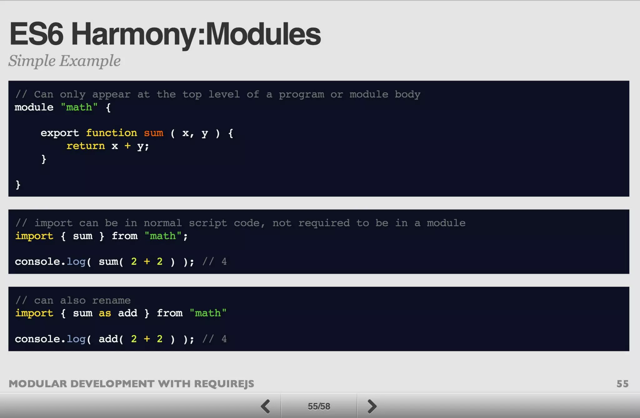 Modular Development with RequireJS
