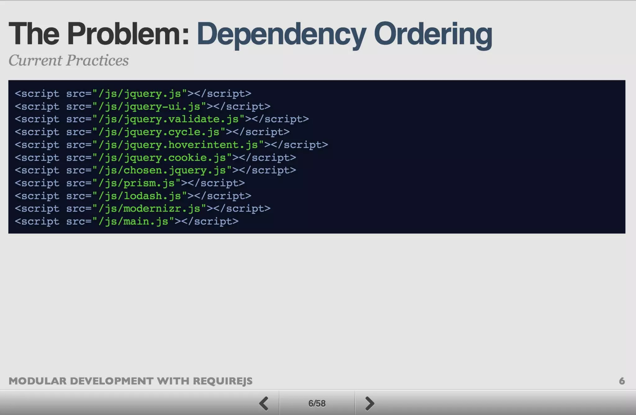 Modular Development with RequireJS