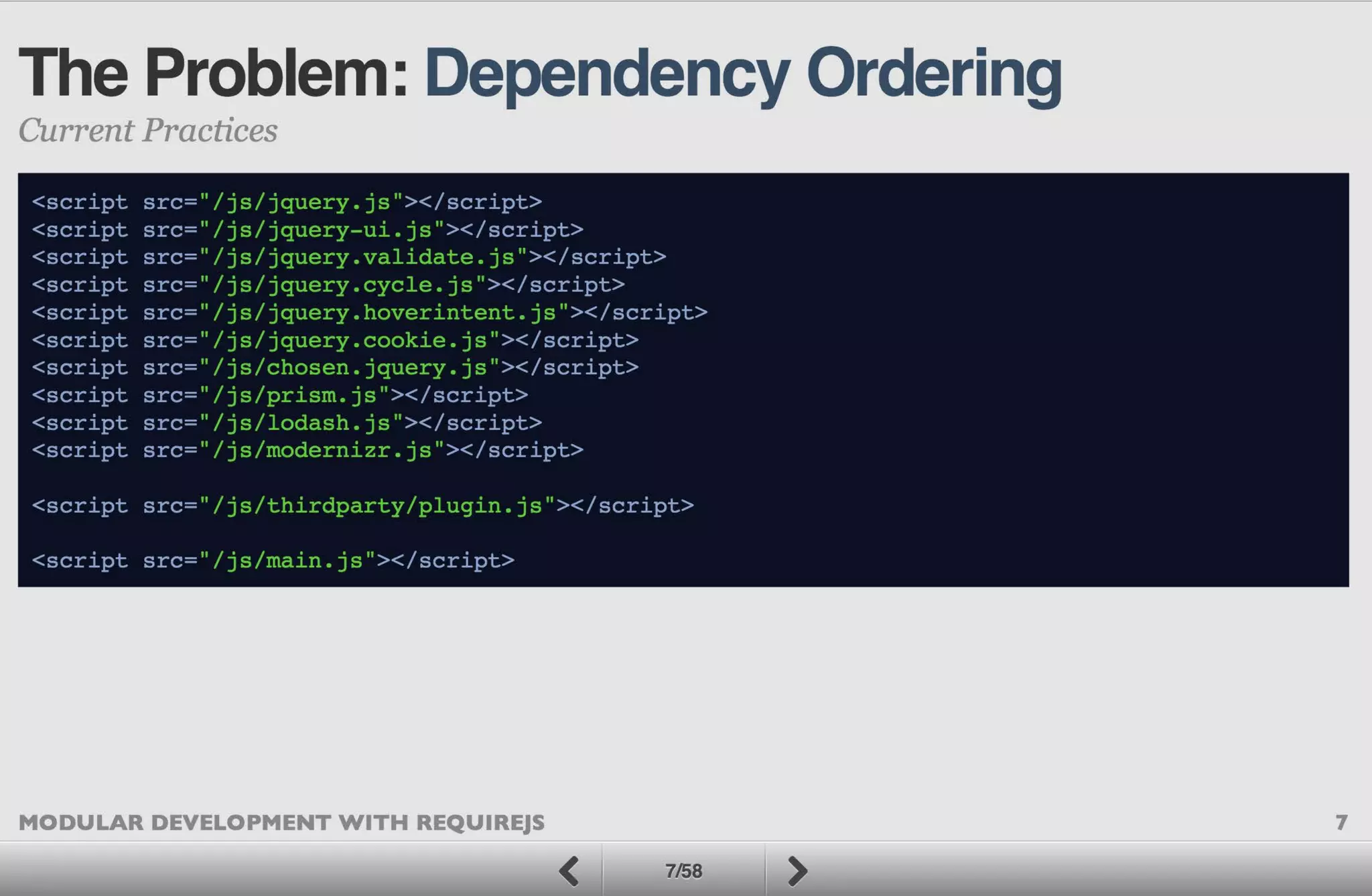Modular Development with RequireJS