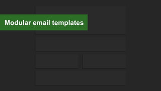 Modular email templates
 