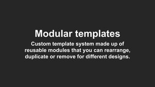 Modular email templates | PPTX