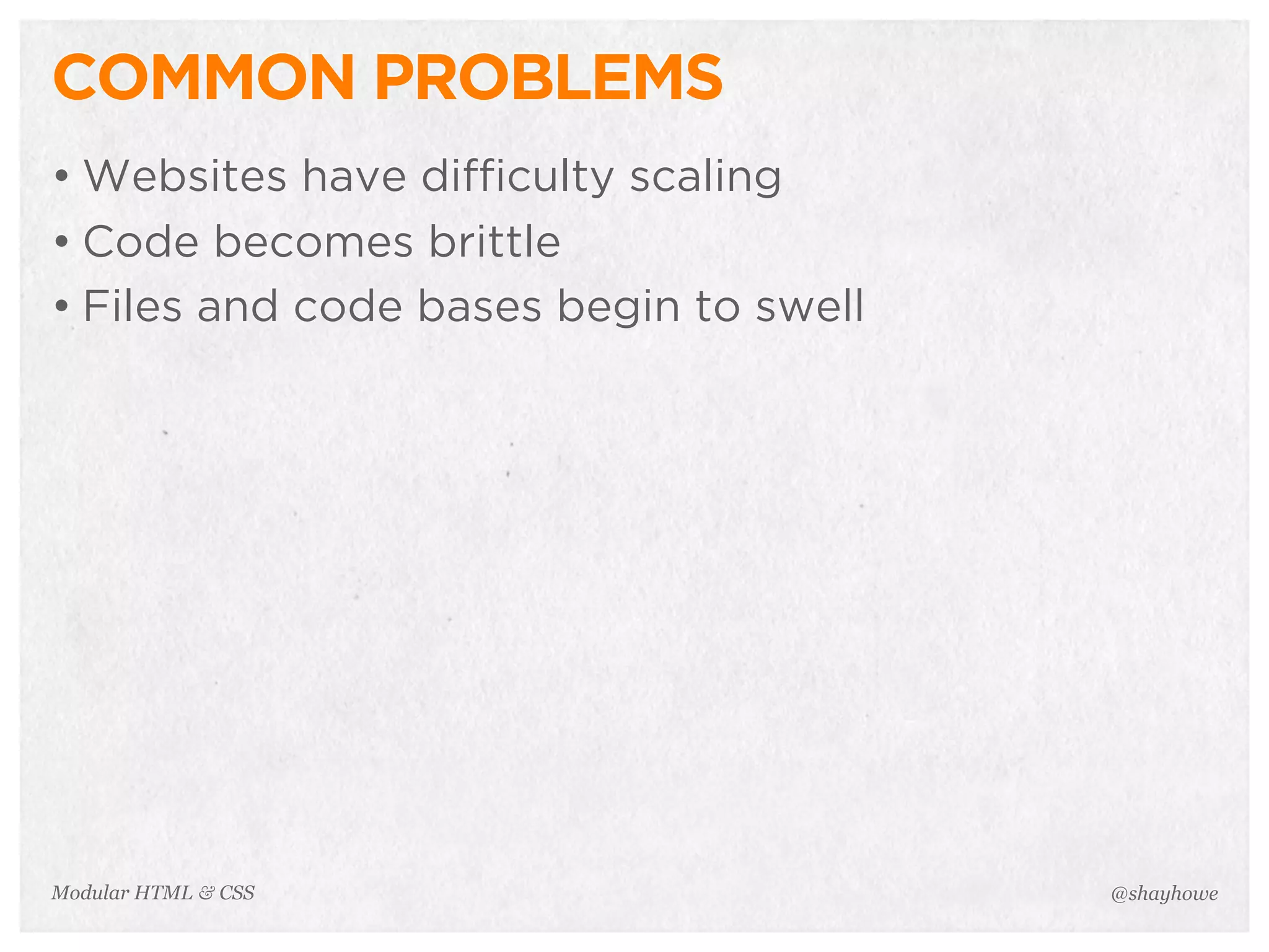 Modular HTML & CSS | PPT