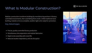Modular vs Traditional Construction 2026 | PDF