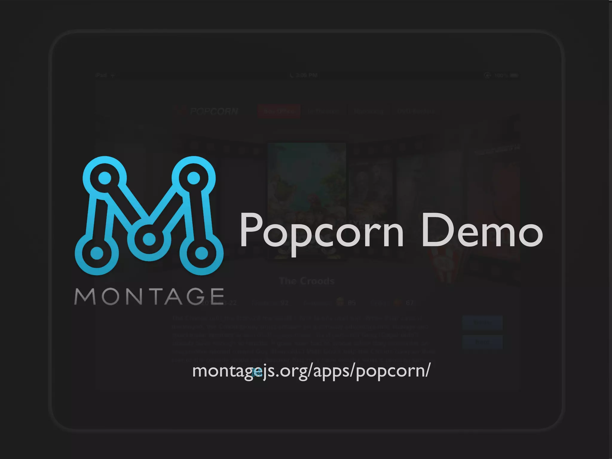 Popcorn Demo

montagejs.org/apps/popcorn/
 