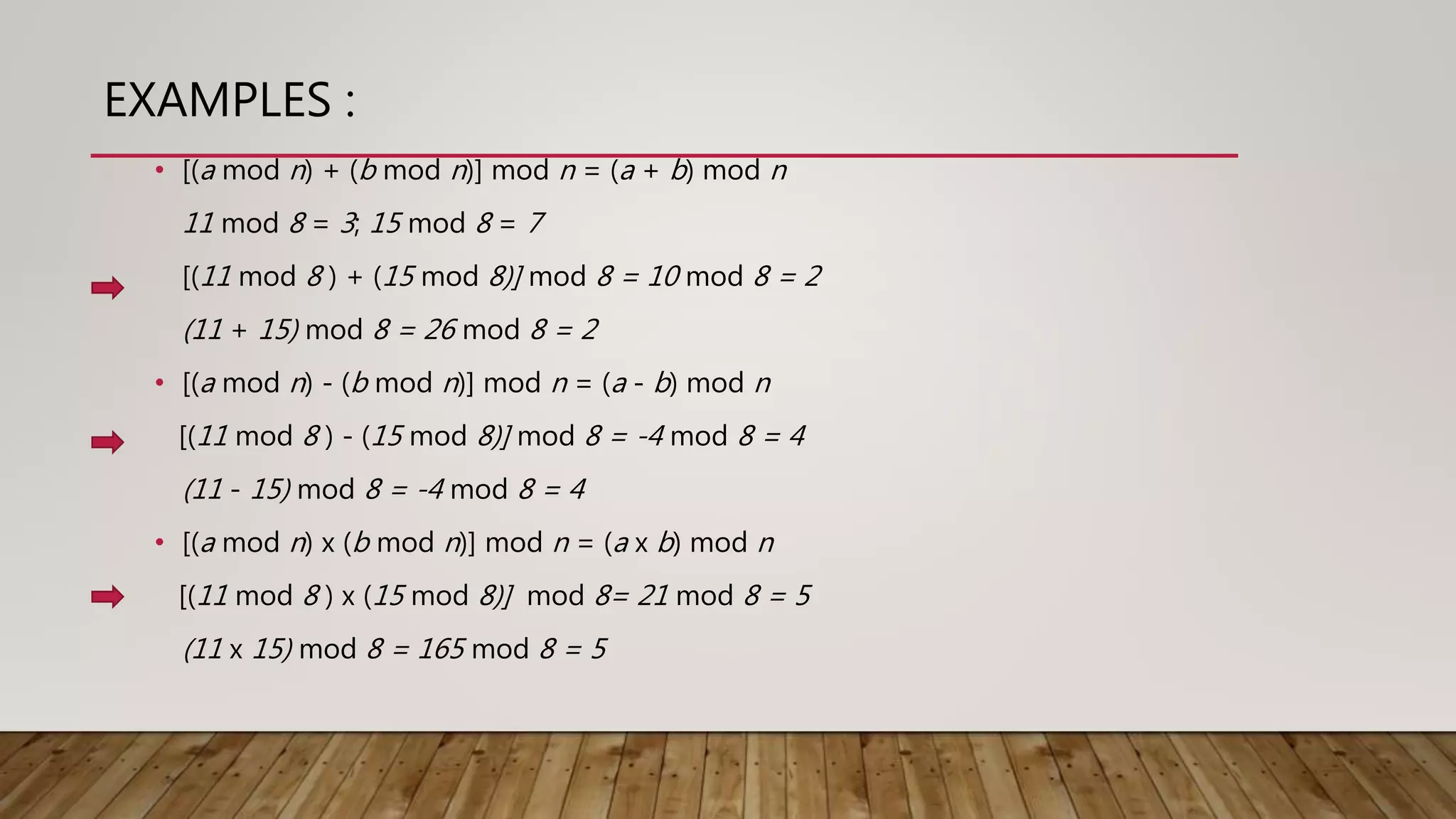 Modular arithmetic | PPT