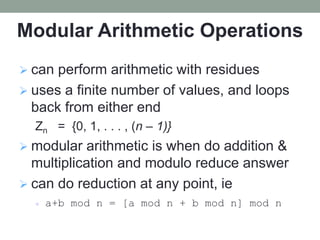 Modular arithmetic | PPTX