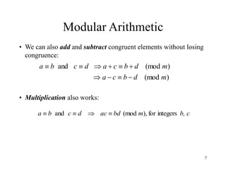 Modular Arithmetic concept in mathematics | PPT