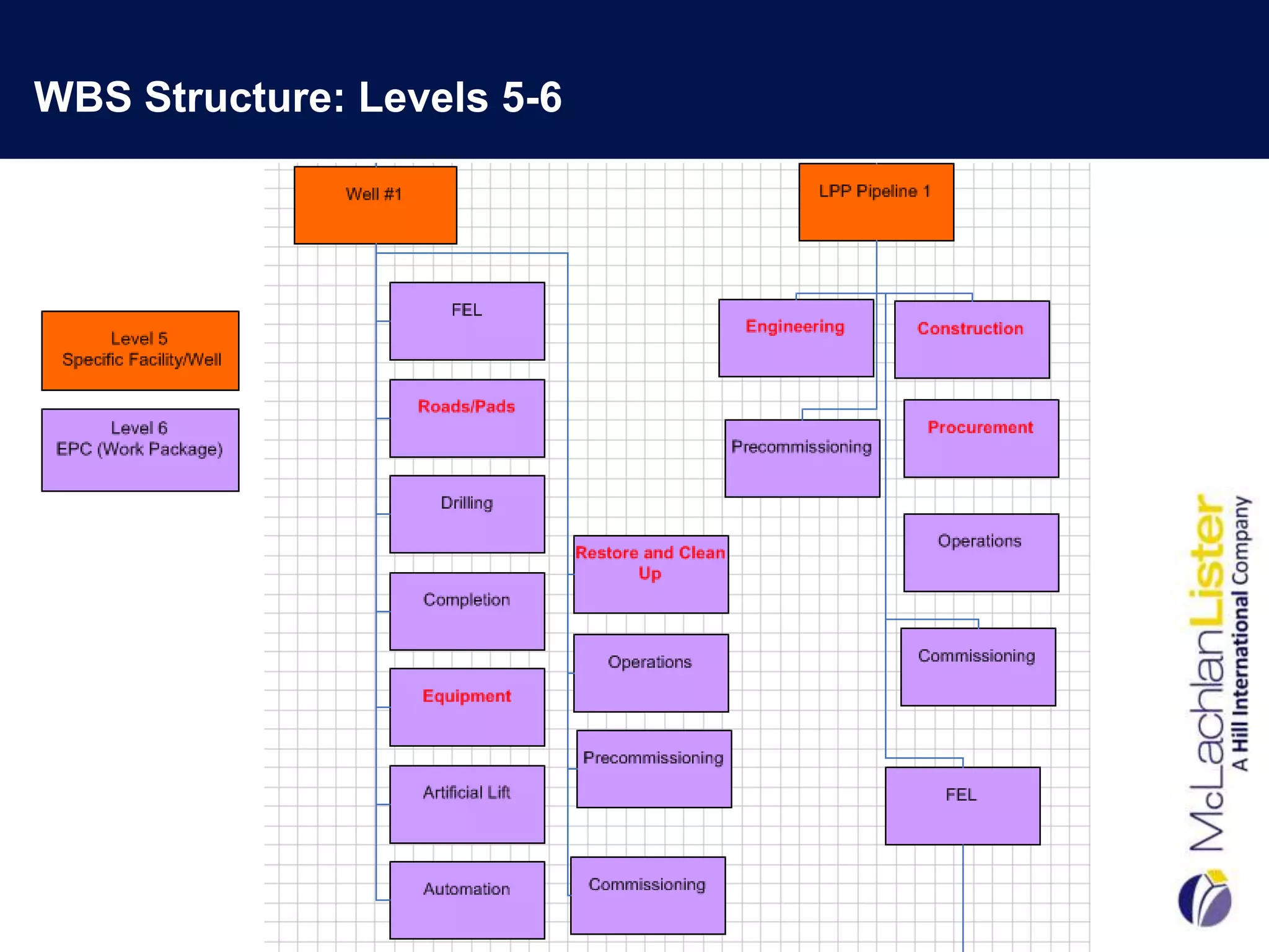 WBS Structure: Levels 5-6
 