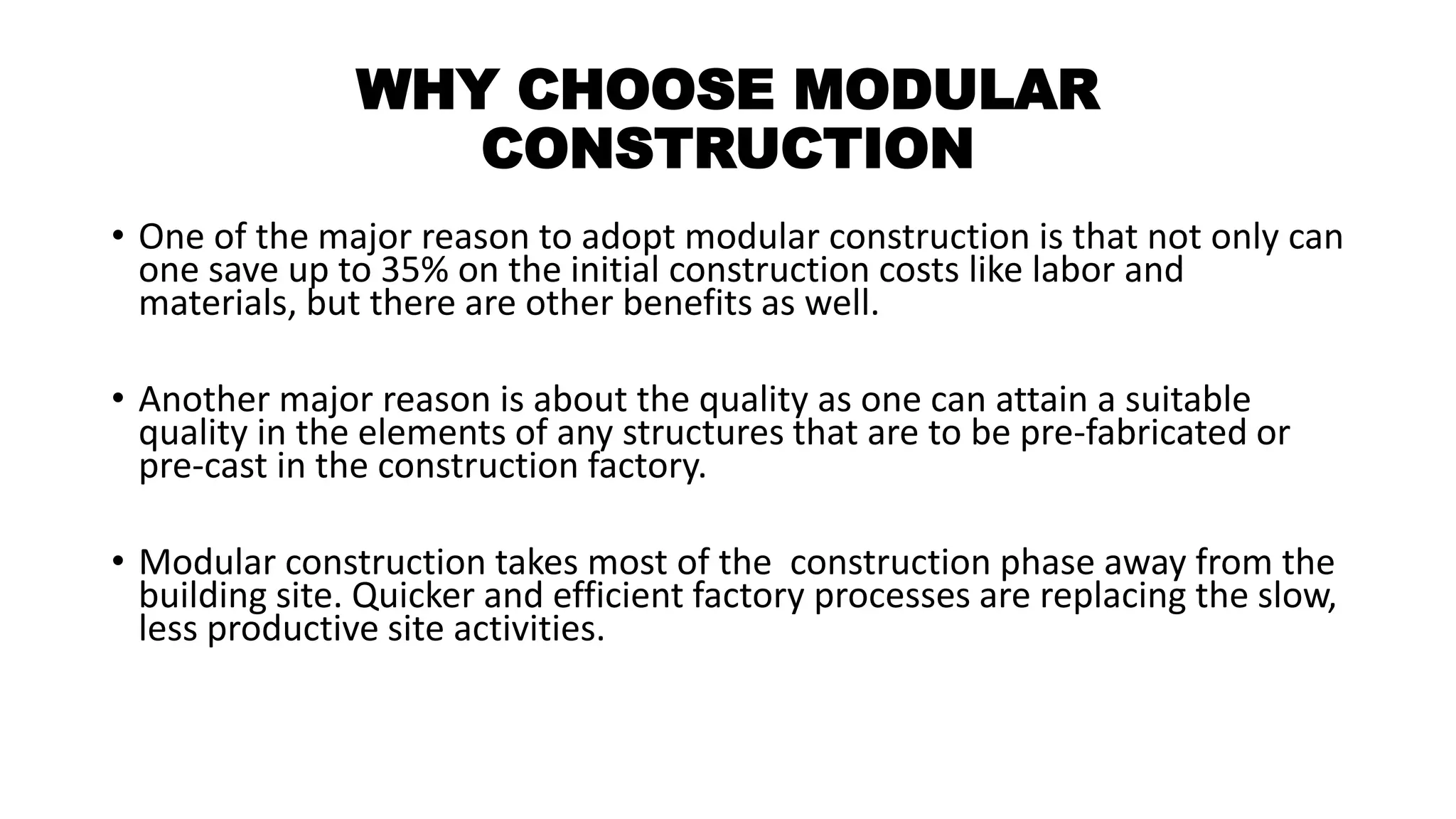 Modular construction ppt | PPTX