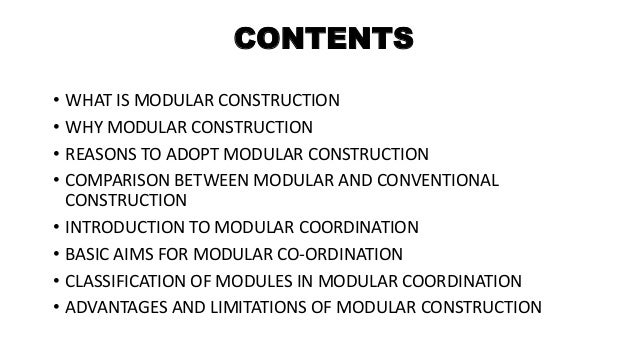 Modular construction ppt