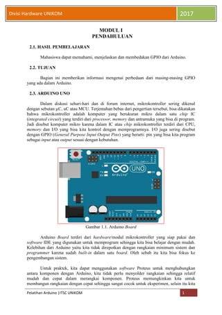Modul arduino i ii | PDF