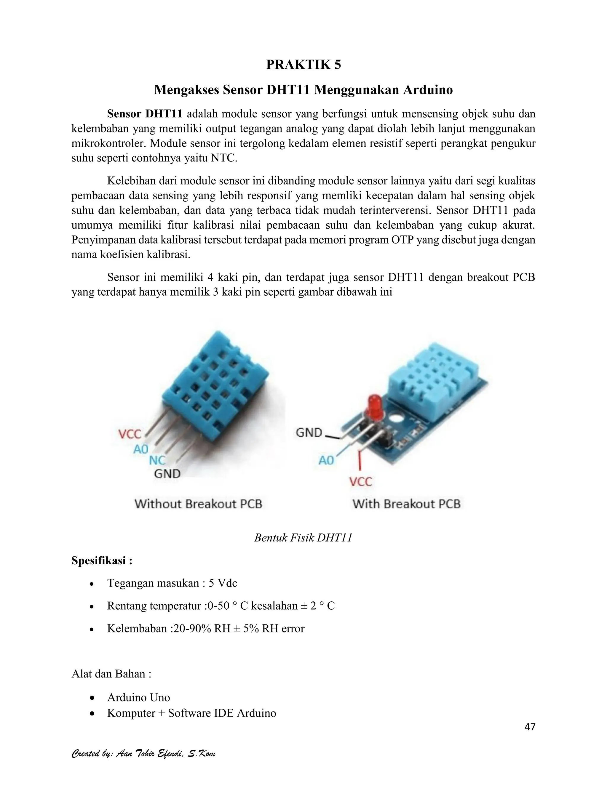 MODUL ARDUINO UNO SMK NEGERI 7 SAROLANGUN | PDF