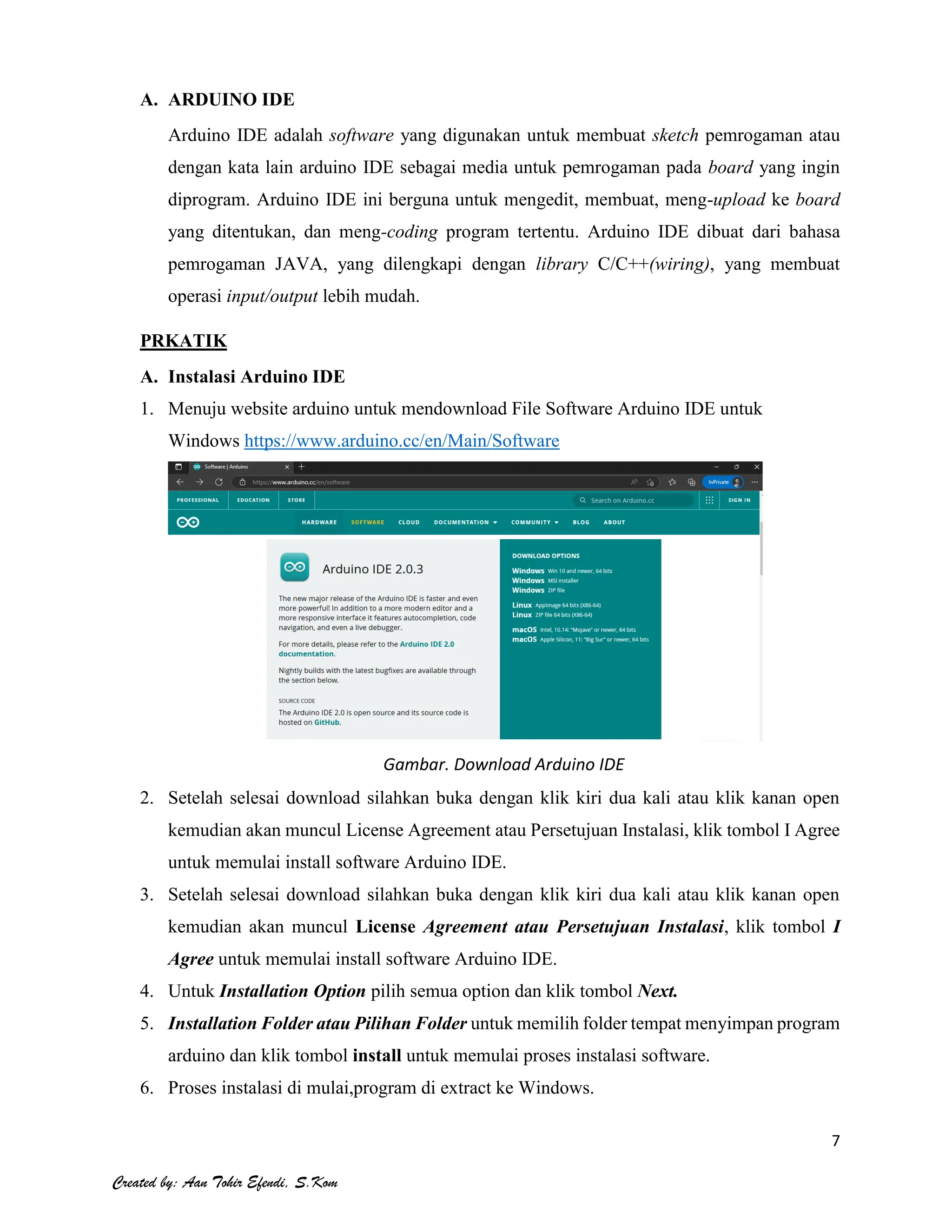 MODUL ARDUINO UNO SMK NEGERI 7 SAROLANGUN | PDF