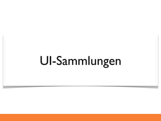 UI-Sammlungen
 