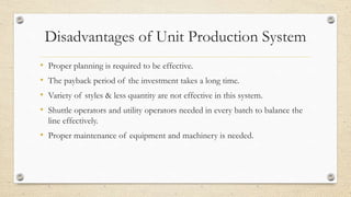 Modular garments production system | PPSX