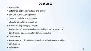 Modular High Rise Construction.pptx | Construction Industry | Industries
