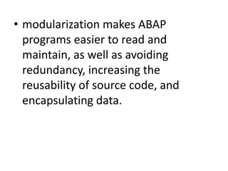 Modularisation techniques new | PPTX