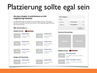 Platzierung sollte egal sein
 
